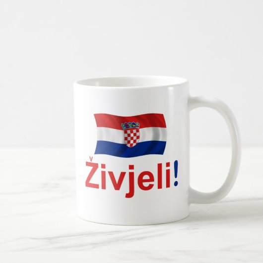 Kroatië Zivjeli! (Proost) Koffiemok (Rechts)