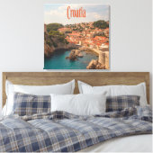 Kroatië Zuidoost-Europa Zagreb Canvas Afdruk (Insitu (Slaapkamer))
