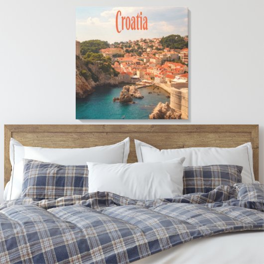 Kroatië Zuidoost-Europa Zagreb Canvas Afdruk (Insitu (Slaapkamer))