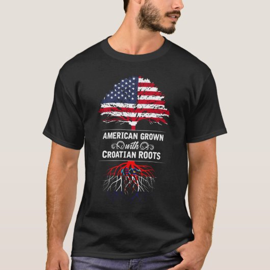 Kroatien Amerika T-shirt (Voorkant)