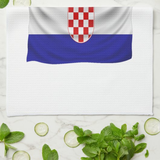 Kroatien Fan Design  Theedoek (Gevouwen)