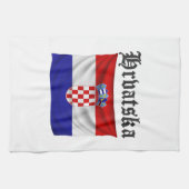 Kroatien Fan Design  Theedoek (Horizontaal)