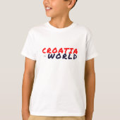 KROATIËvsWORLD Basic Wit T-shirt (Voorkant)