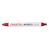 KROATIËvsWORLD Blauwe Inkt Pen (Voorkant)