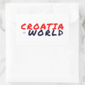 KROATIËvsWORLD Rechthoekige Sticker (Tas)