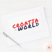 KROATIËvsWORLD Rechthoekige Sticker (Envelop)