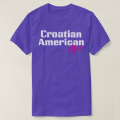 Kroatisch Amerikaans Moeder 1 T-shirt (Design voorkant)