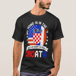 Kroatisch-Amerikaans patriot Heart komt uit Kroati T-shirt
