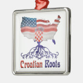 Kroatisch-Amerikaanse versierdecoratie Metalen Ornament (Links)