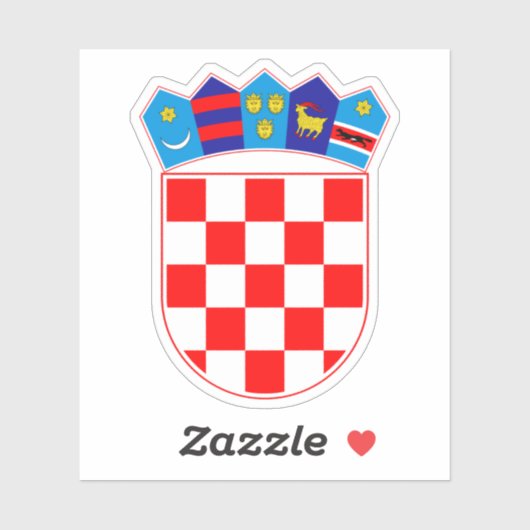 Kroatisch Emblem | Hrvatski grb Sticker (Vel)