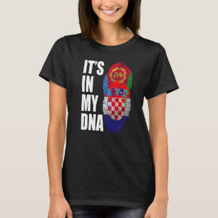 Kroatisch en Eritrees Mix DNA-vlaggenerfgoed T-shirt