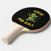 Kroatisch en rolletje tafeltennisbatje (Voorkant Gekanteld)