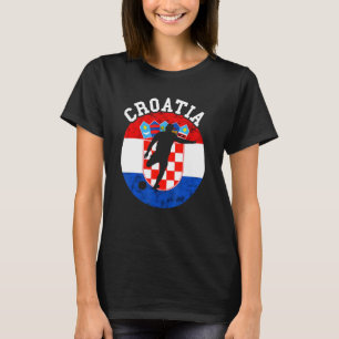 Kroatisch Football Kroatische vlag Hrvatska S T-shirt