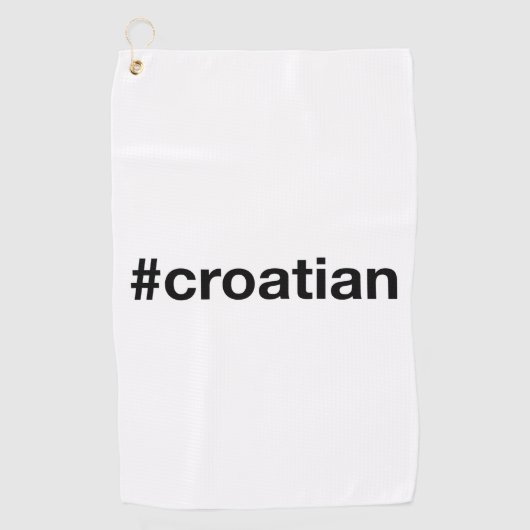 Kroatisch Golfhanddoek (Voorkant)