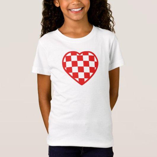 Kroatisch Hart T-shirt (Voorkant)