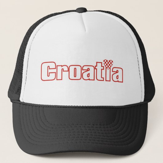 Kroatisch hart trucker pet (Voorkant)
