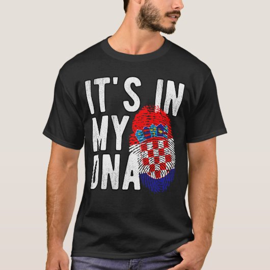 Kroatisch - Het zit in mijn DNA T-shirt (Voorkant)