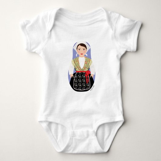 Kroatisch, Istrian Matryoshka Baby Bodysuit (Voorkant)