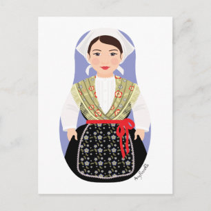 Kroatisch, Istrian Matryoshka Briefkaart