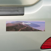 Kroatisch landschap bumpersticker (Op auto)