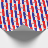 Kroatisch omslagpapier onder de vlag cadeaupapier (Hoek)