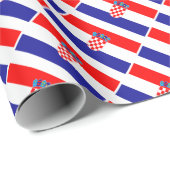 Kroatisch omslagpapier onder de vlag cadeaupapier (Rol Hoek)