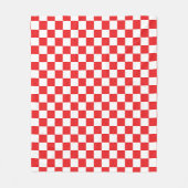 Kroatisch rood wit controlebord patroon fleece deken (Voorkant)