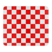 Kroatisch rood-wit geruit snijplank (Voorkant)