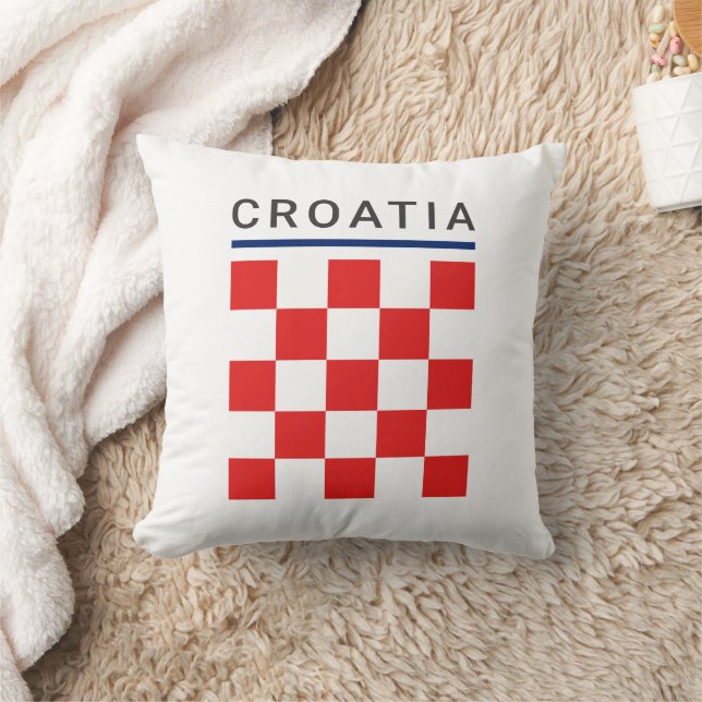 Kroatisch schaakbord kussen (Deken)