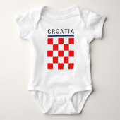Kroatisch schaakbord romper (Voorkant)