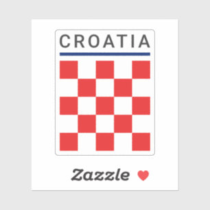 Kroatisch schaakbord sticker