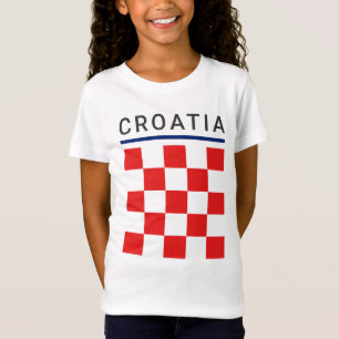 Kroatisch schaakbord t-shirt