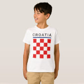 Kroatisch schaakbord t-shirt (Voorkant volledig)