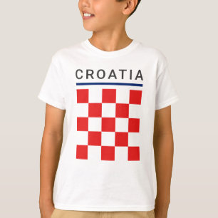 Kroatisch schaakbord t-shirt