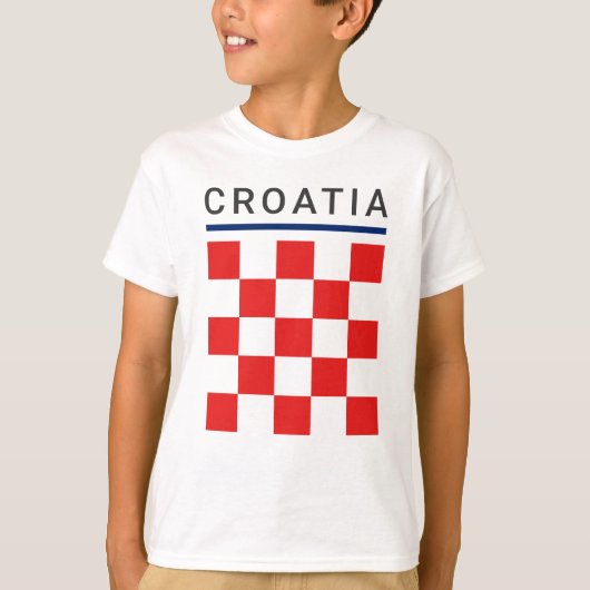 Kroatisch schaakbord t-shirt (Voorkant)