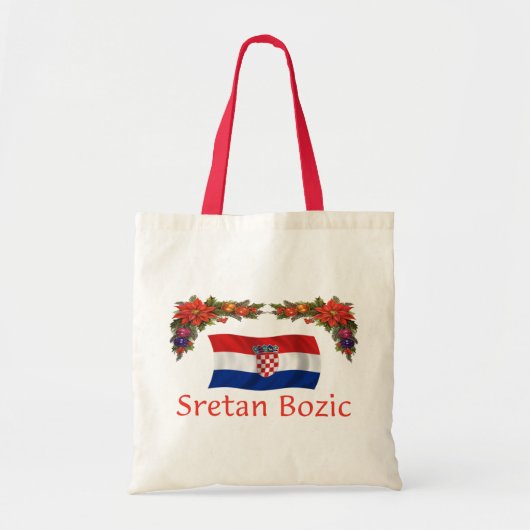 Kroatisch Sretan Bozic (prettige kerst) Tote Bag (Voorkant)