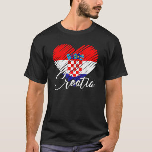 Kroatisch vlaggenland Pride Roots Heritage T-shirt