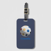 Kroatisch Voetbal Bagagelabel (Voorkant (verticaal))