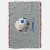 Kroatisch Voetbal Deken (Voorkant Verticaal)