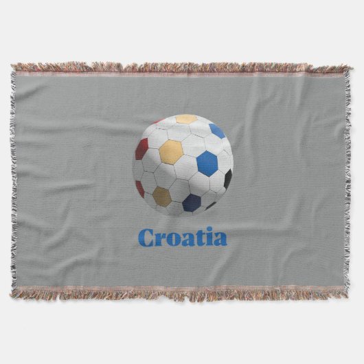 Kroatisch Voetbal Deken (Voorkant)