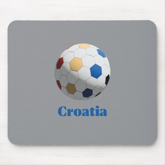 Kroatisch Voetbal Muismat (Voorkant)