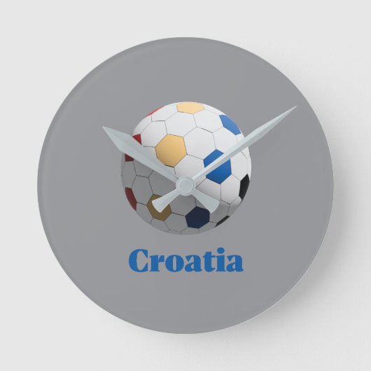 Kroatisch Voetbal Ronde Klok (Voorkant)