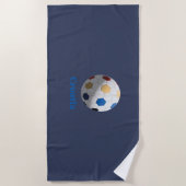 Kroatisch Voetbal Strandlaken (Voorkant)