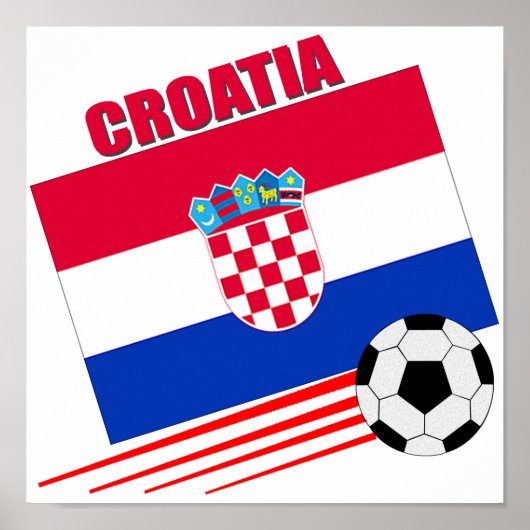Kroatisch voetbalteam poster (Voorkant)