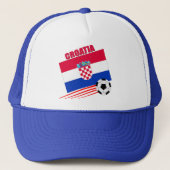 Kroatisch voetbalteam trucker pet (Voorkant)