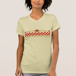 Kroatisch volksmotief stijlvolle dames T-shirt