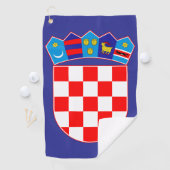 Kroatisch Wapen Golf Handdoek (Insitu)