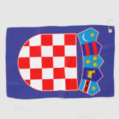 Kroatisch Wapen Golf Handdoek (Horizontaal)