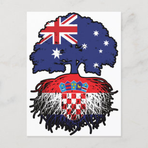 Kroatische Australische Australië - boomstammen Briefkaart