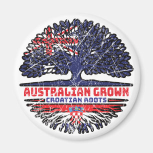 Kroatische Australische Australië - boomstammen Magneet